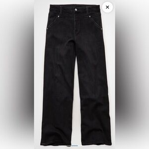 AE Dreamy Drape Stretch Super High-Waisted Baggy Wide-Leg Jean